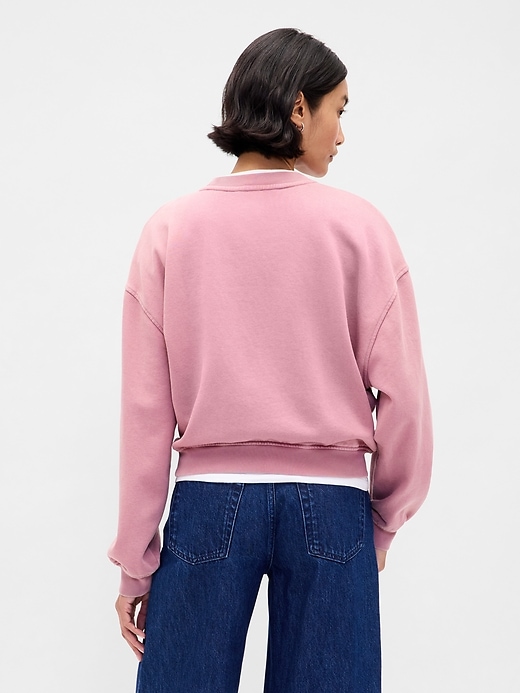 oversize-sweatshirt aus schwerem french terry