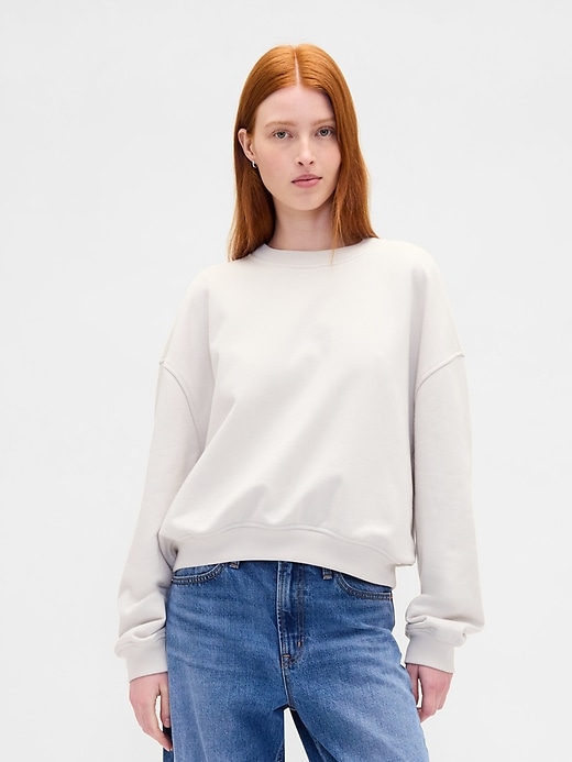 oversize-sweatshirt aus schwerem french terry
