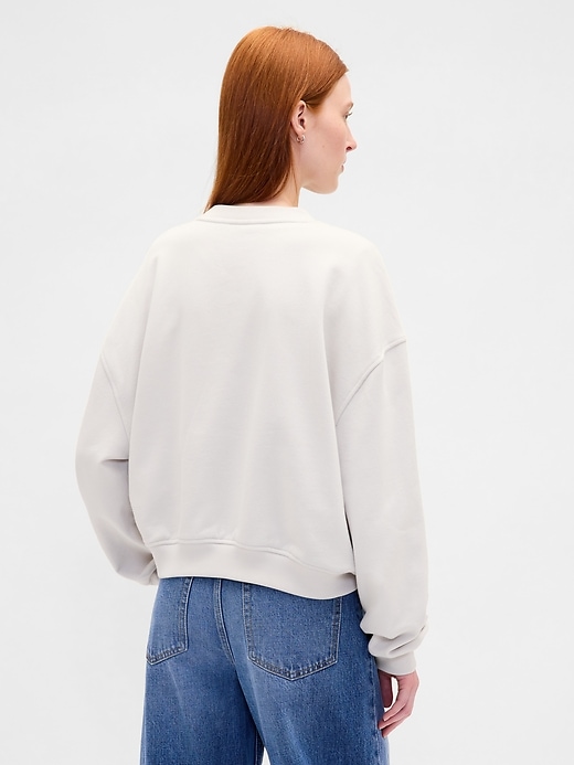 oversize-sweatshirt aus schwerem french terry