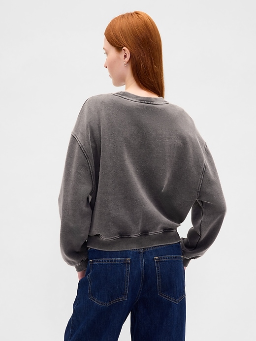 oversize-sweatshirt aus schwerem french terry