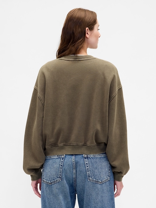 oversize-sweatshirt aus schwerem french terry