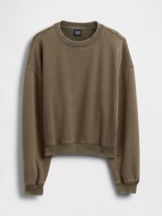 oversize-sweatshirt aus schwerem french terry
