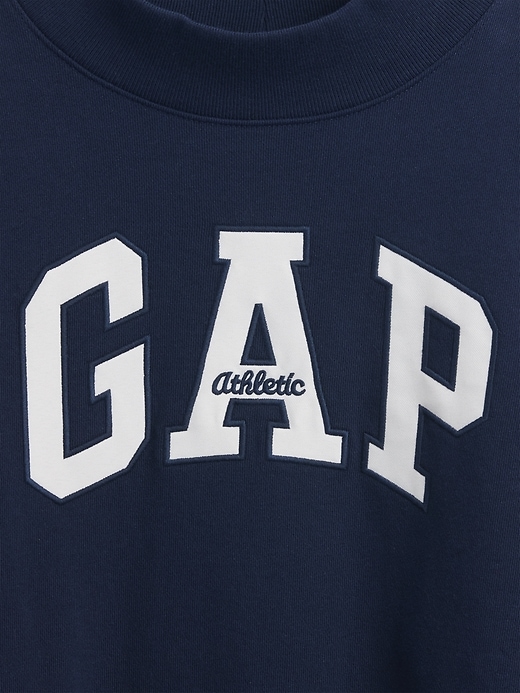 oversize-sweatshirt mit stehkragen und logo aus schwerem french terry – ein echter hingucker