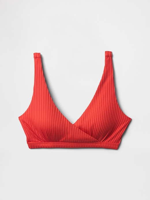 bikini-oberteil mit rippen