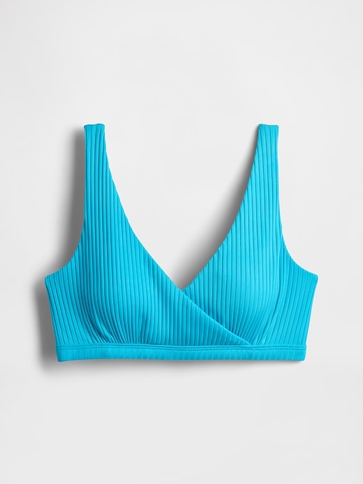 bikini-oberteil mit rippen