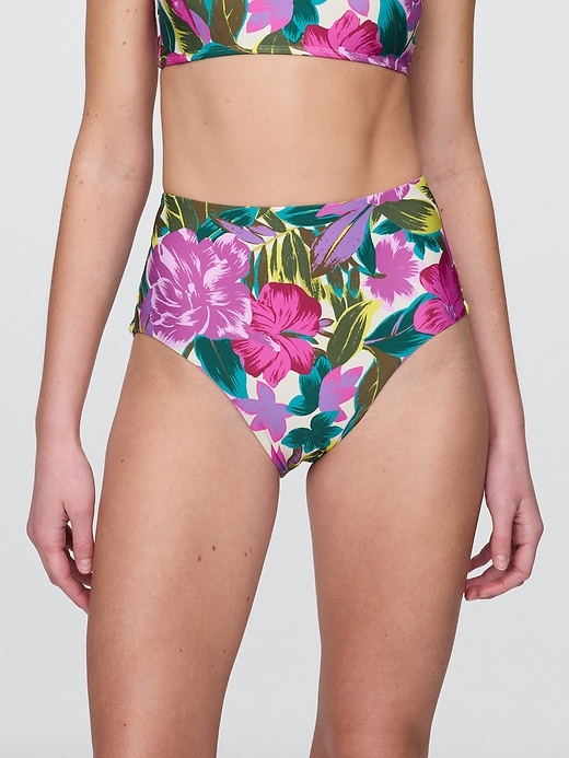 bikinihose mit hohem bund