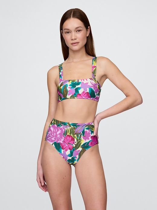 bikinihose mit hohem bund