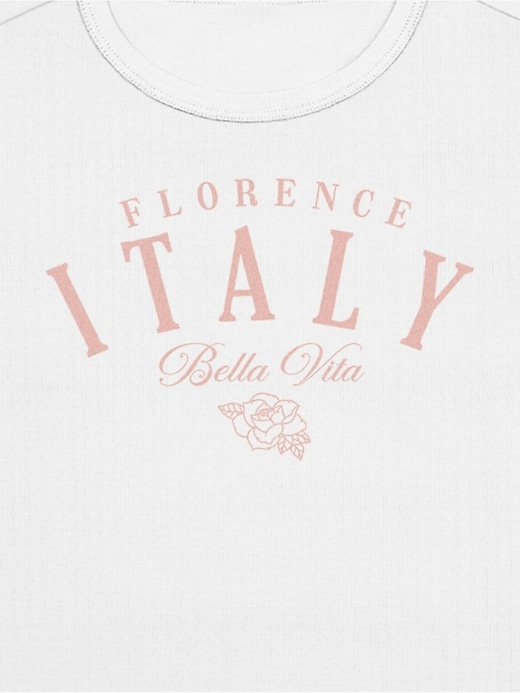 florence italy graphic baby fit t-shirt
