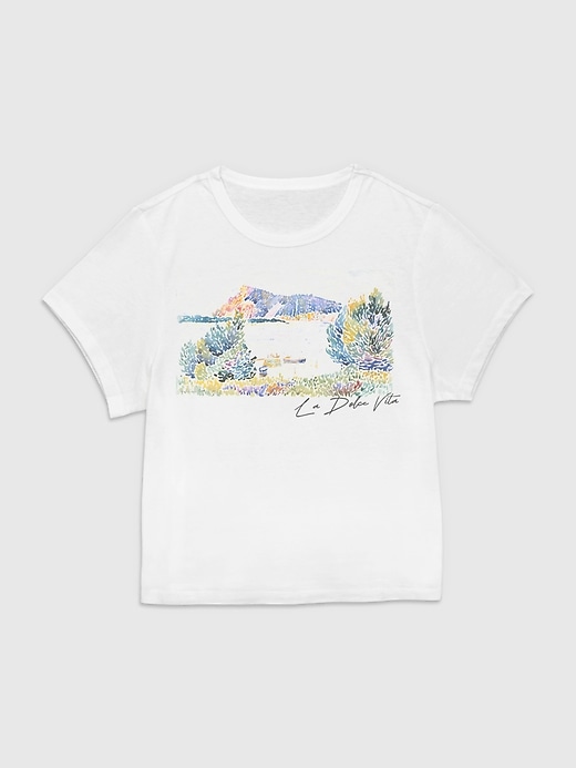 la dolce vita graphic baby fit t-shirt