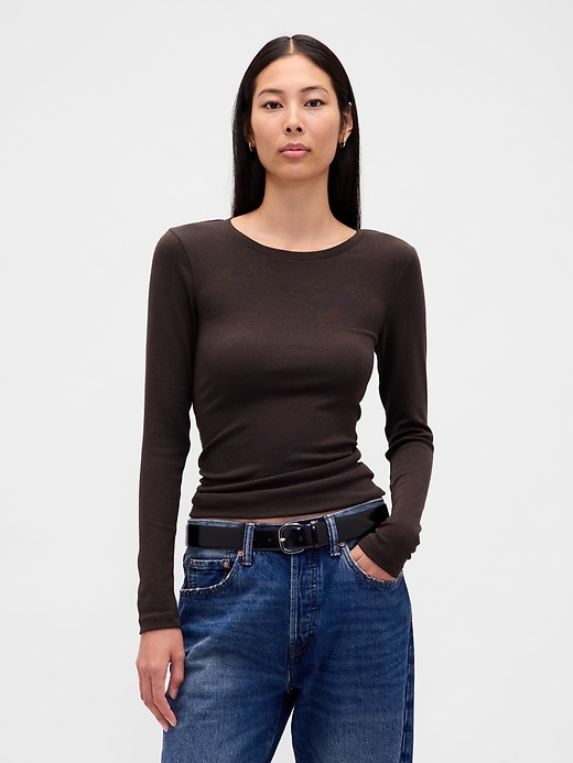 modernes rundhals-t-shirt