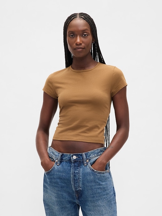 baby-t-shirt aus baumwolljersey