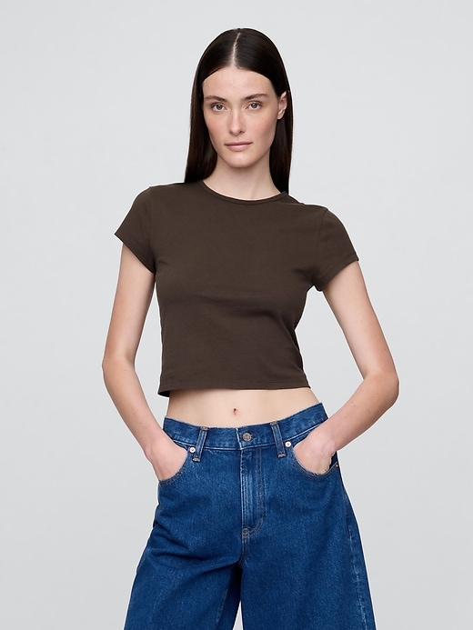 baby-t-shirt aus baumwolljersey