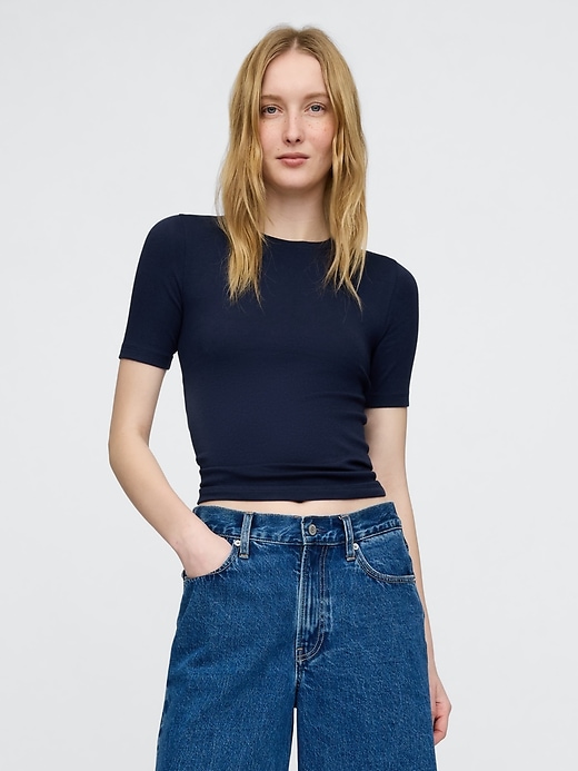 modernes rundhals-t-shirt