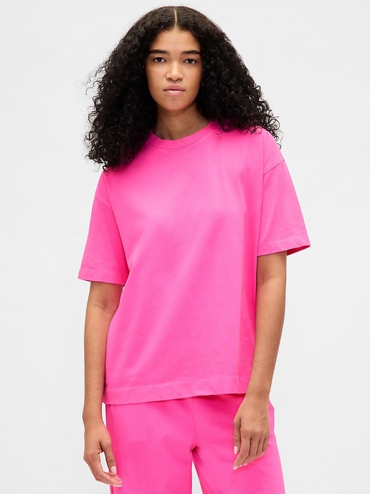 schweres übergroßes t-shirt