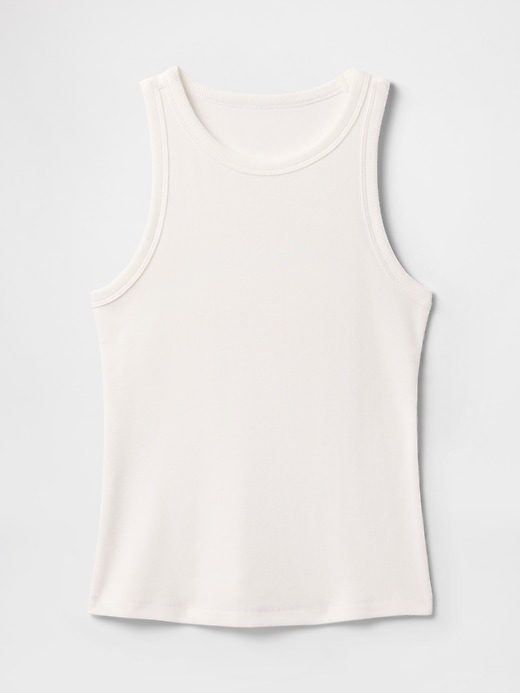 modernes geripptes neckholder-tanktop