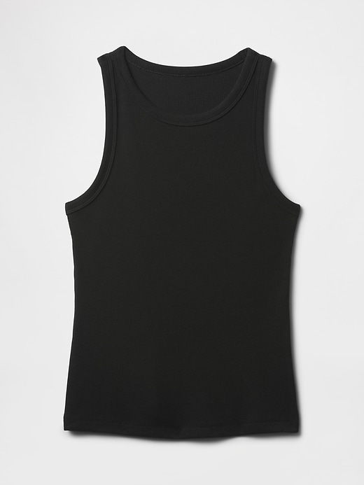 modernes geripptes neckholder-tanktop