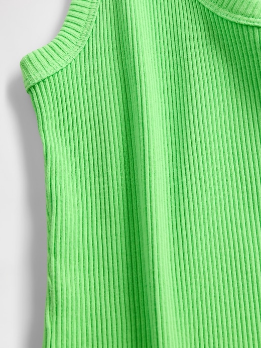 tanktop mit rippenausschnitt