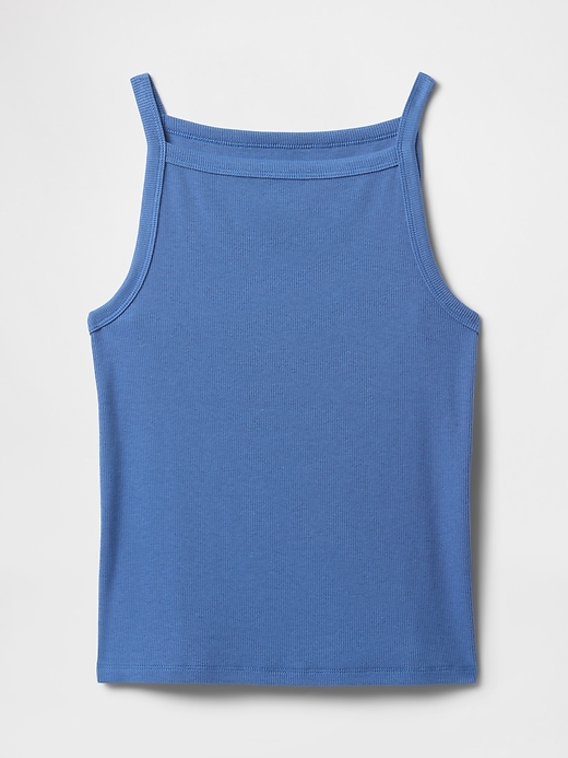 modernes tanktop mit schürzenkragen
