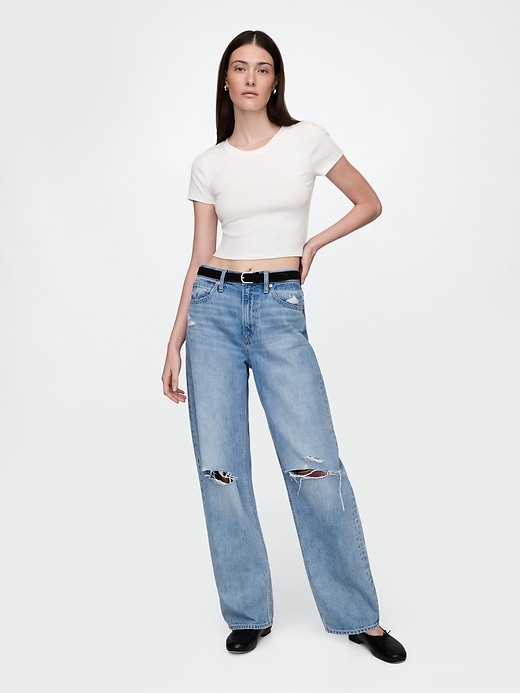 modernes crop-t-shirt