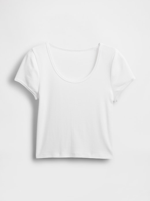 modernes crop-t-shirt mit kurzen Ärmeln
