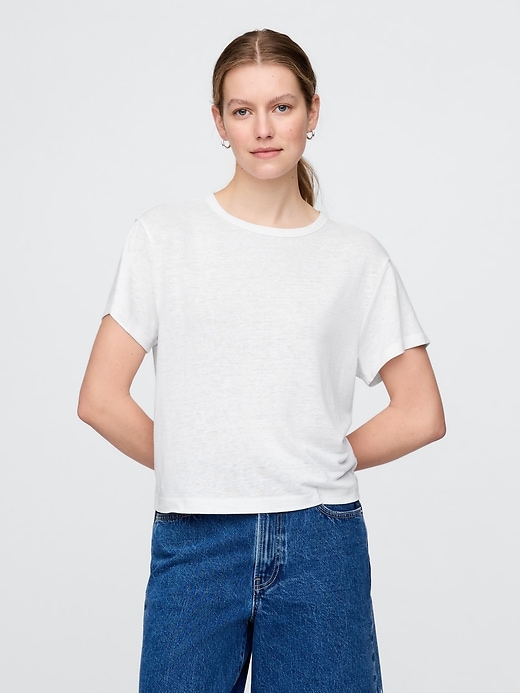 leinenmischgewebe-t-shirt