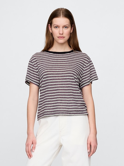 leinenmischgewebe-t-shirt