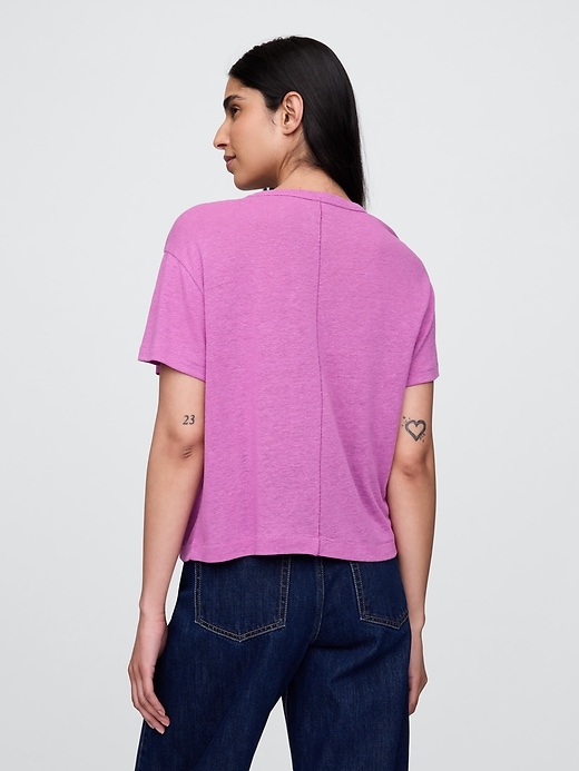 leinenmischgewebe-t-shirt