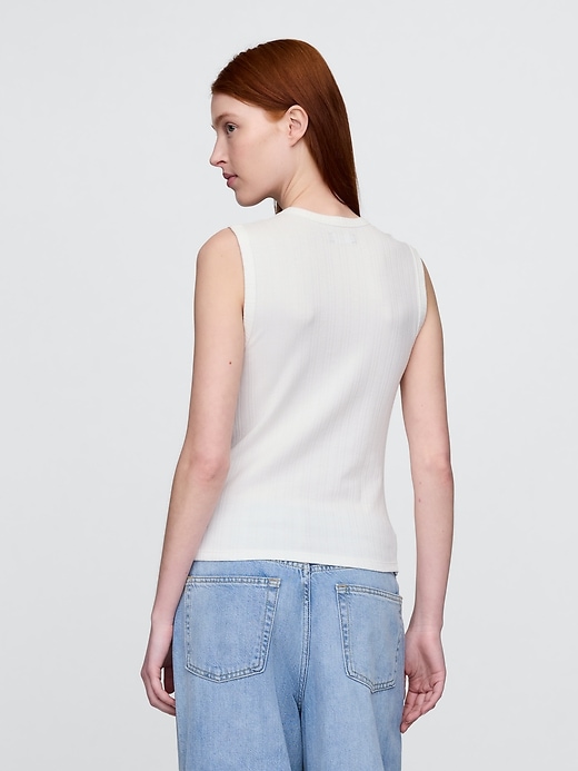 transparentes modernes rippen-tanktop