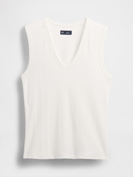 transparentes modernes rippen-tanktop