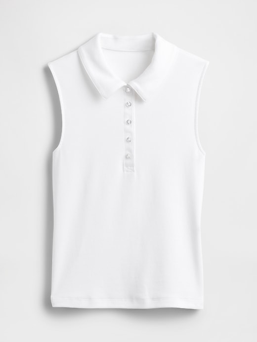 modernes polo crop tank top