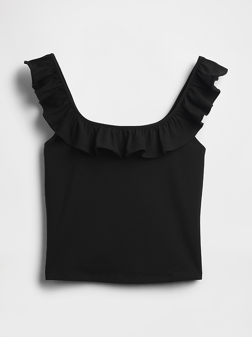 modernes rüschen-crop-top