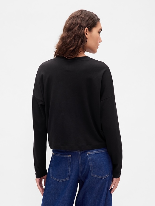supima baumwoll-oversize-crop-t-shirt