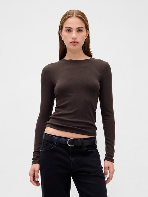 modernes rundhals-t-shirt