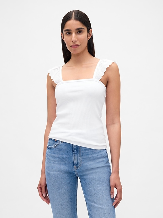 modernes geripptes tanktop
