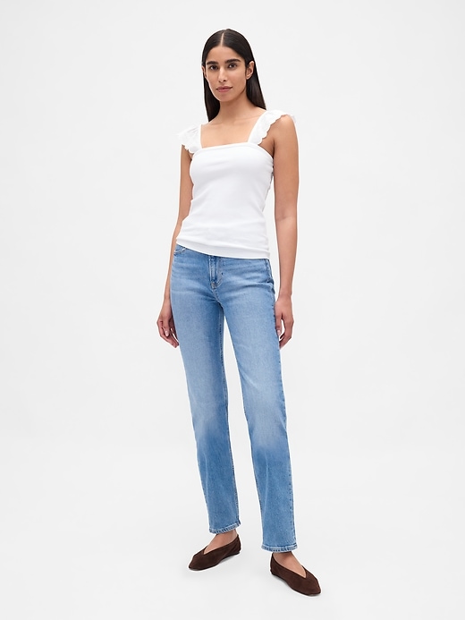 modernes geripptes tanktop