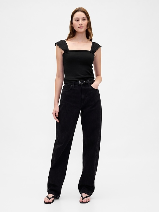 modernes geripptes tanktop