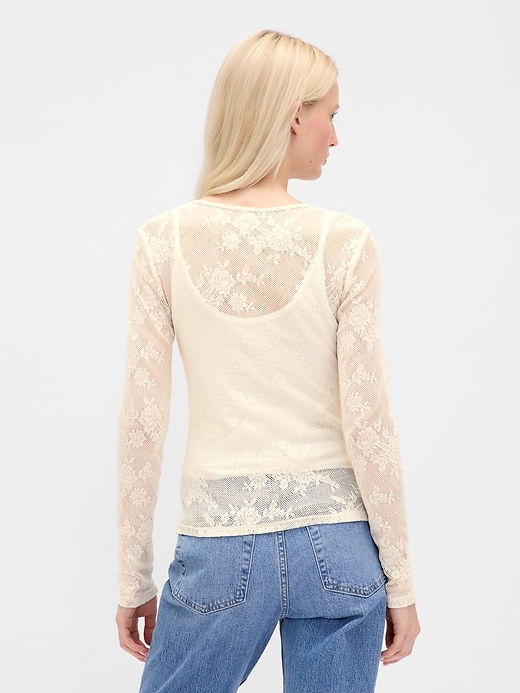 transparentes spitzentop