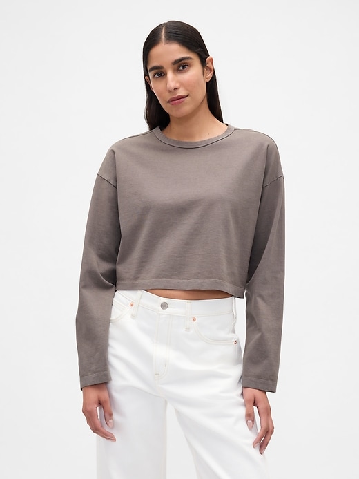 schweres crop-t-shirt