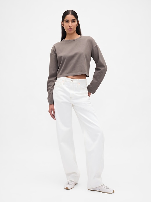 schweres crop-t-shirt