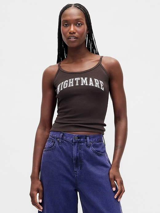 gap × disney tim burtons the nightmare before christmas mini rib tank top