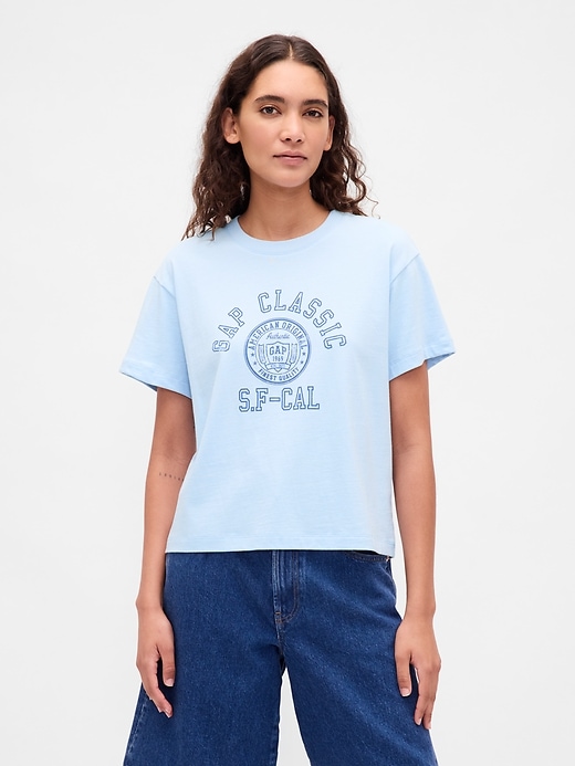 lässiges logo-t-shirt