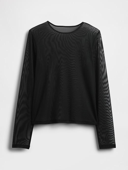 mesh crop t-shirt