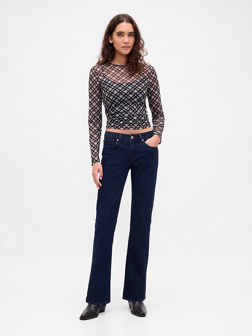 mesh crop t-shirt