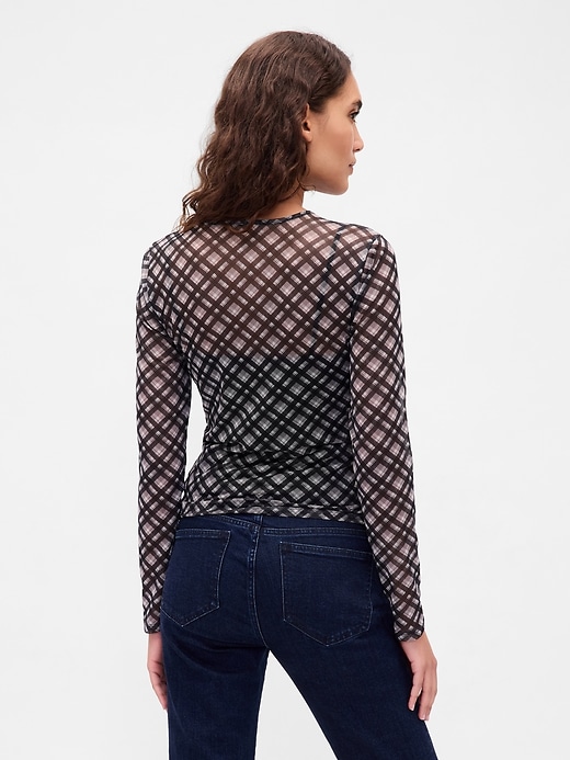 mesh crop t-shirt