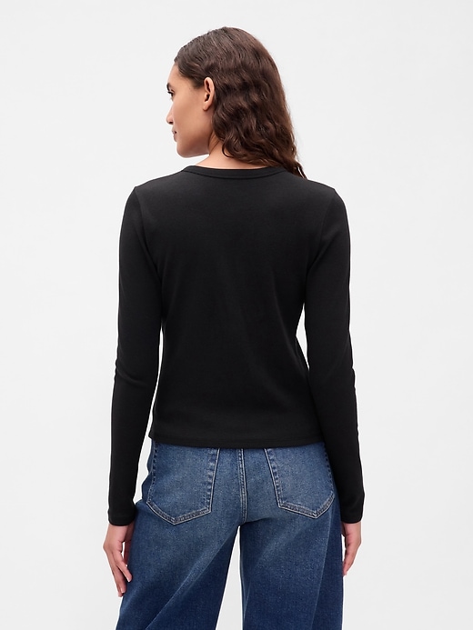 moderner rundhals-cardigan