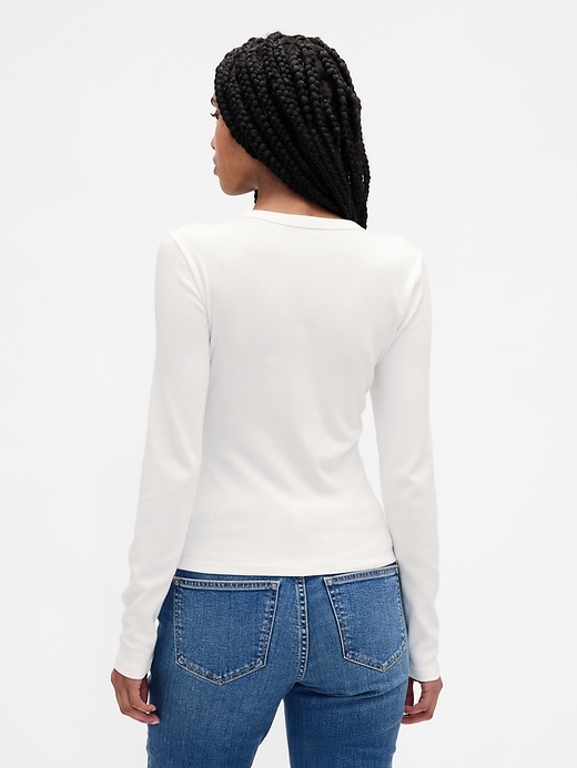 moderner rundhals-cardigan
