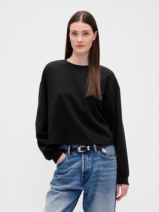 schweres crop-sweatshirt