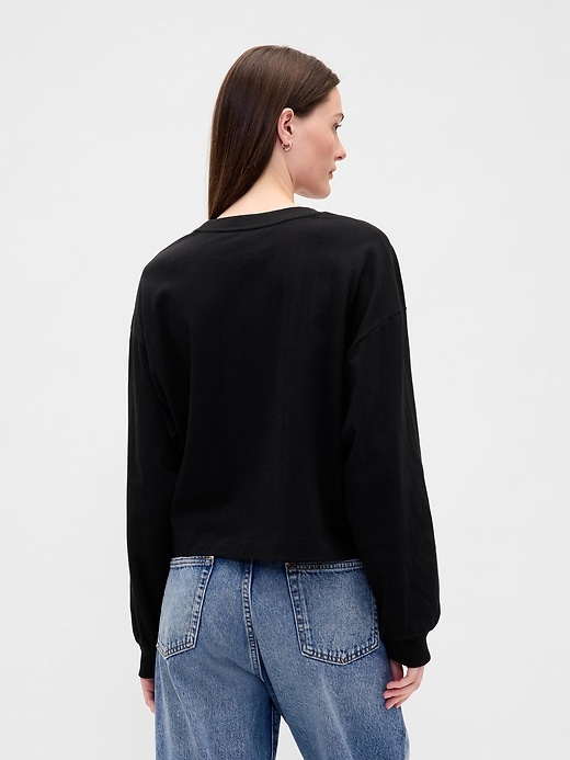 schweres crop-sweatshirt