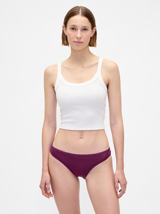 bikini aus bio-stretch-baumwolle
