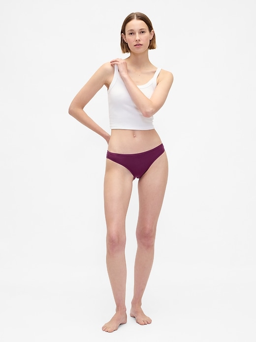 bikini aus bio-stretch-baumwolle